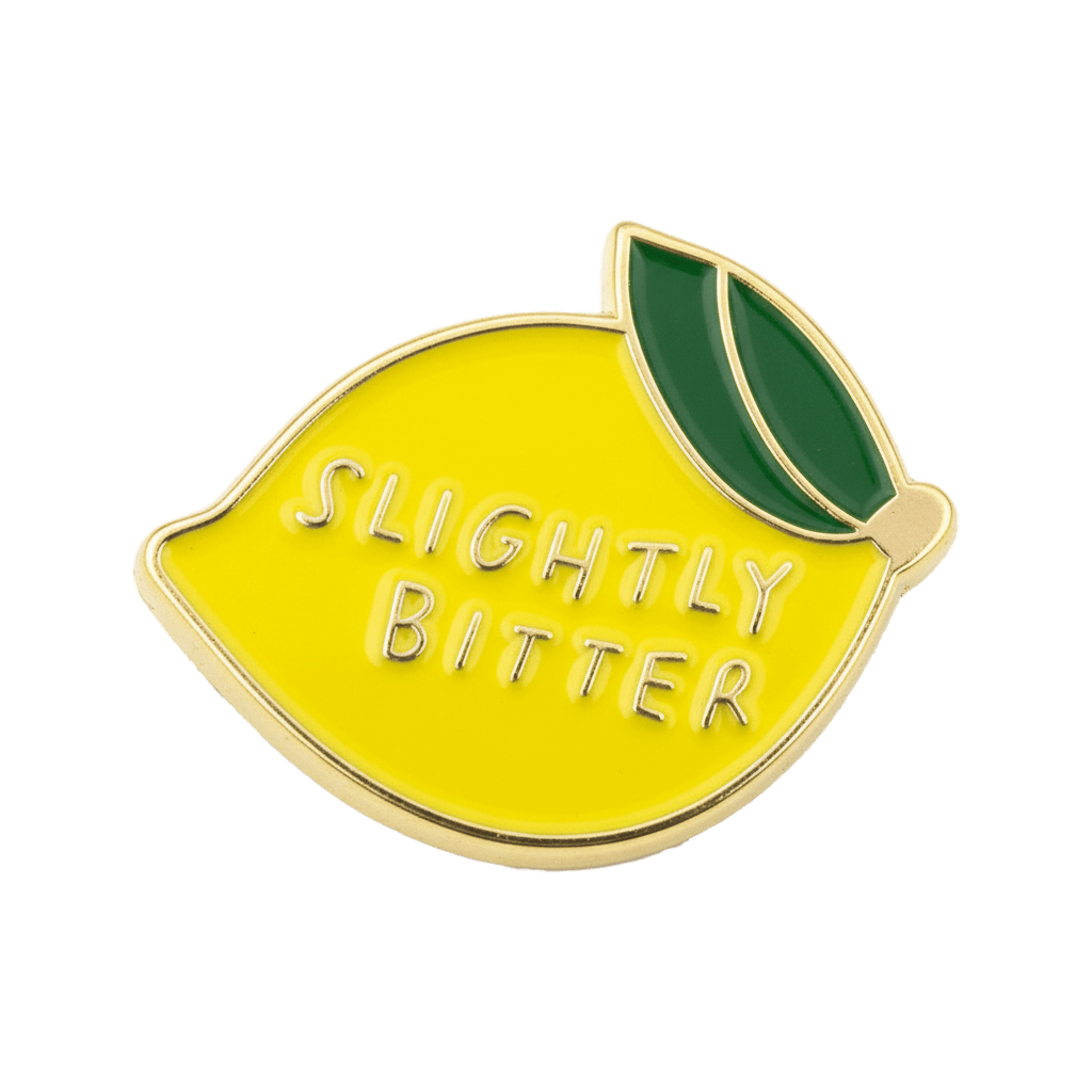 Slightly Bitter Lemon Metal Phone Sticker With 3M Sticky Backing - StickyPins
