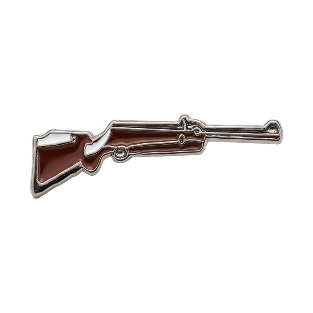 Rifle Metal Sticker With 3M Sticky Backing - StickyPins