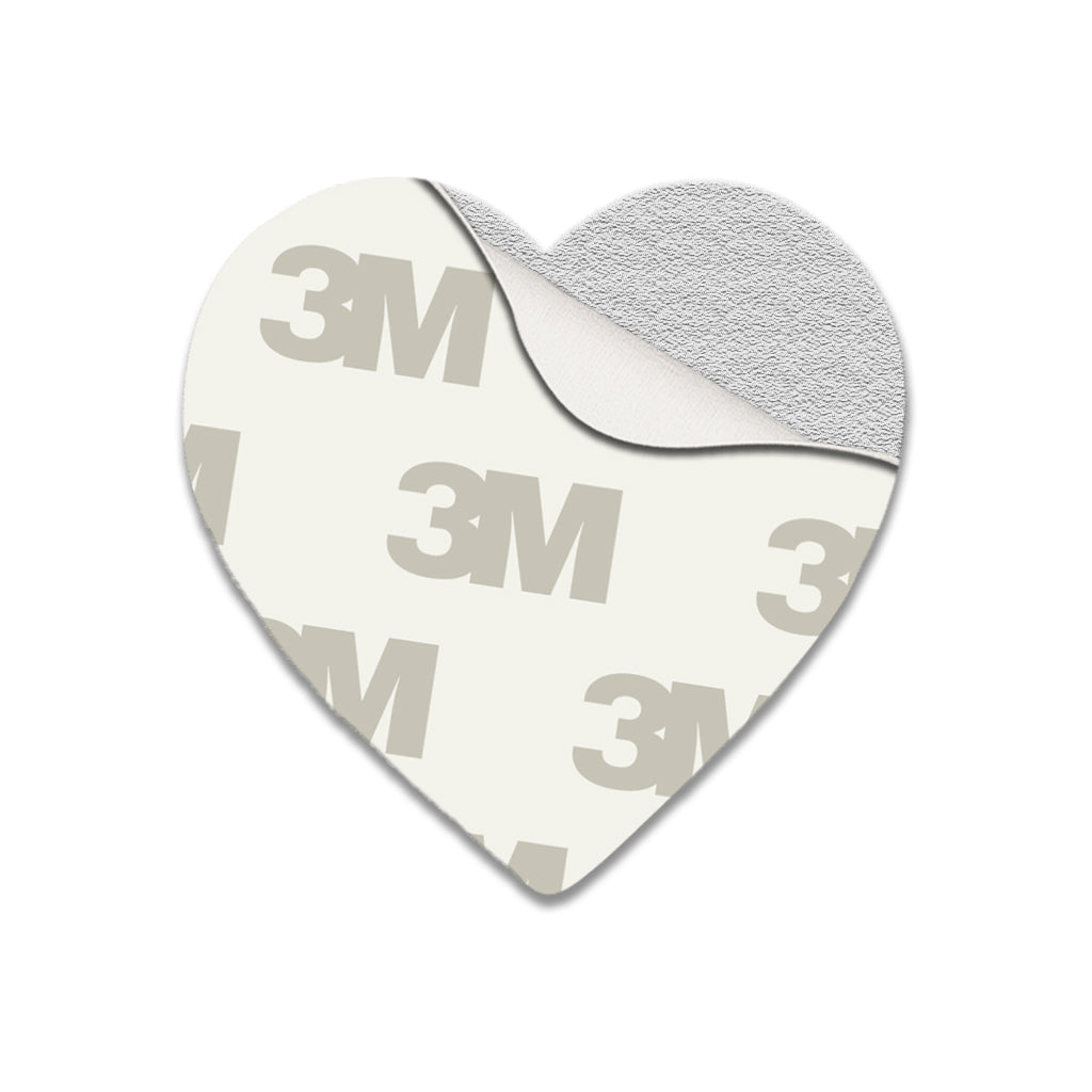 Chanel Pink Heart Metal Sticker With 3M Sticky Backing - StickyPins