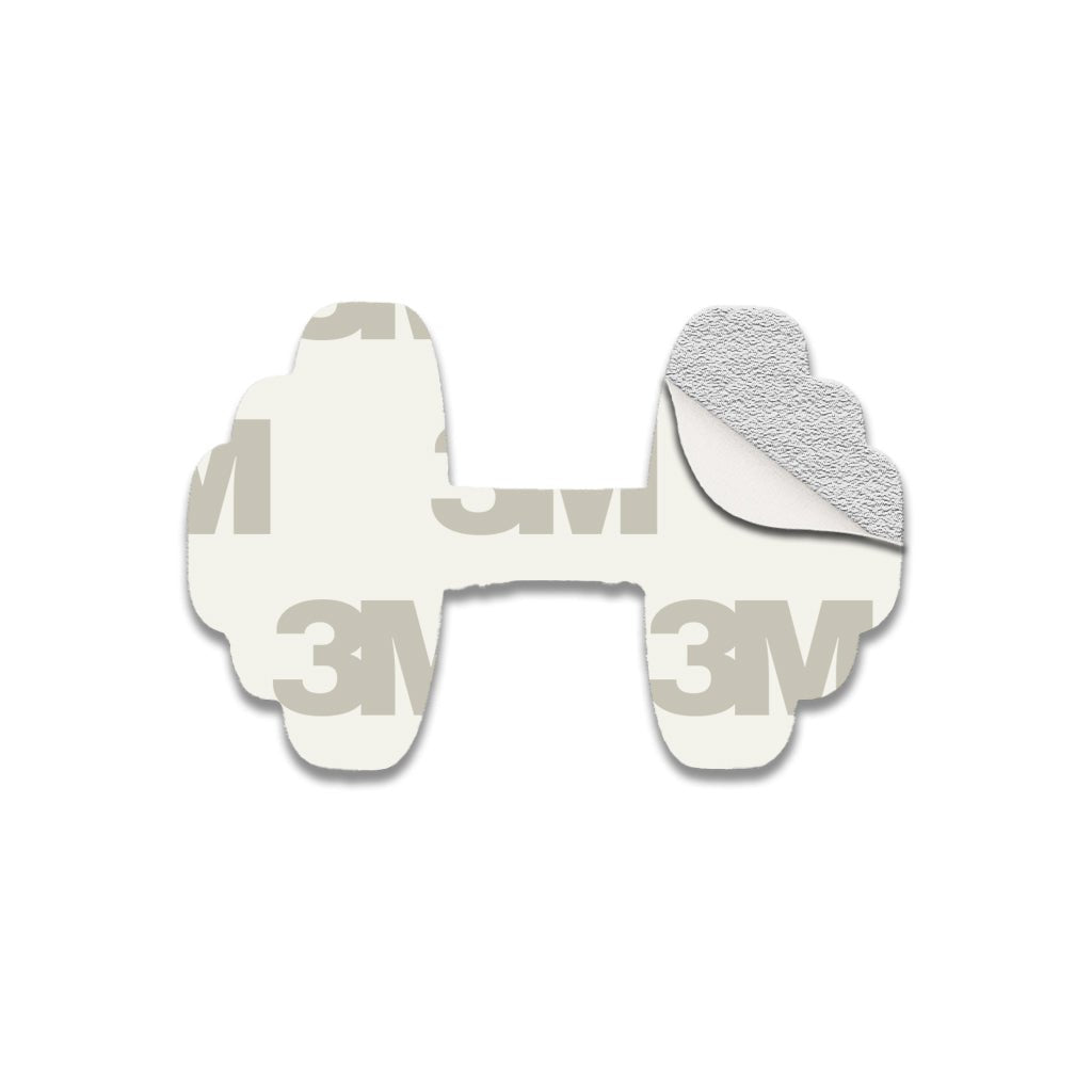 Pink Dumbbell Metal Sticker With 3M Sticky Backing - StickyPins