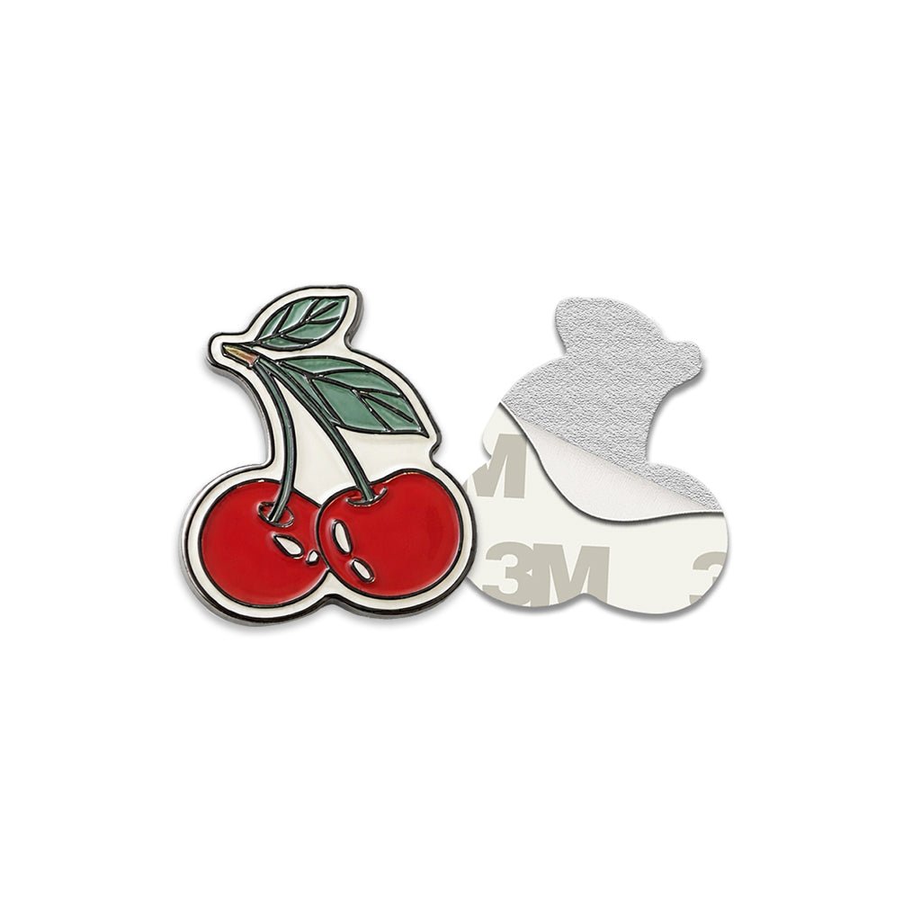 Cherries Metal Phone Sticker with 3M Sticky Backing - StickyPins