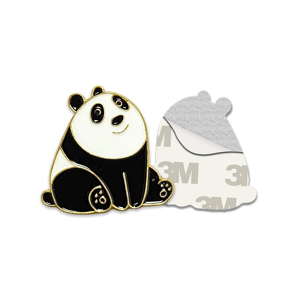 Panda Metal Phone Sticker with 3M Sticky Backing - StickyPins