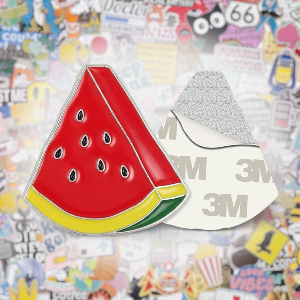 Palestine Watermelon Slice Metal Phone Sticker With 3M Sticky Backing - StickyPins
