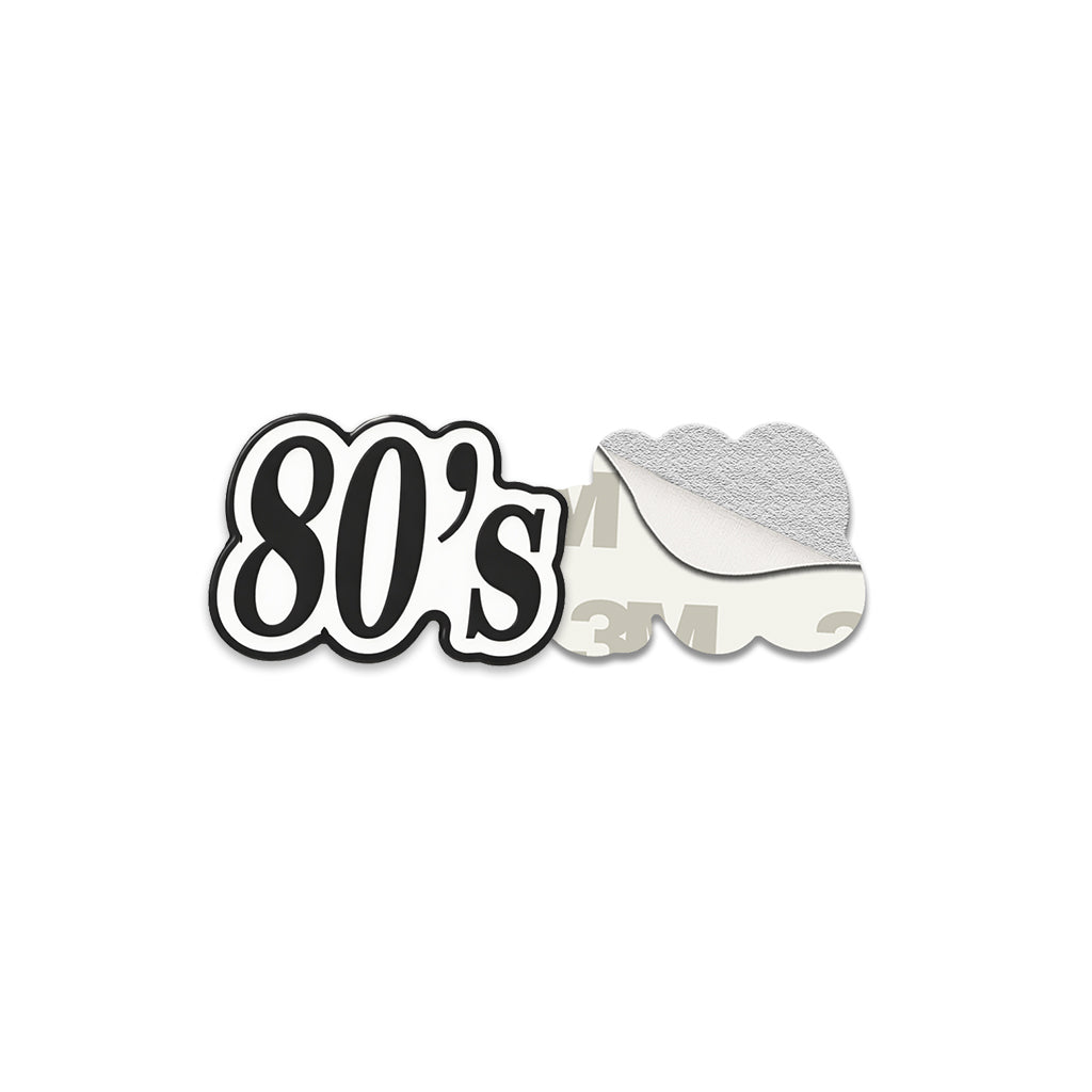 80's Metal Phone Sticker with 3M Sticky Backing - StickyPins
