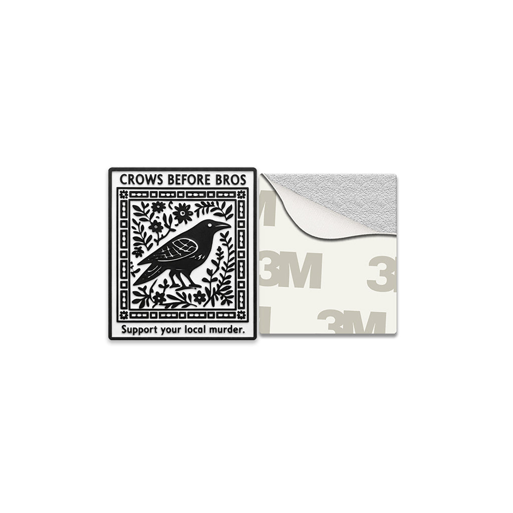 Crows Before Bros Metal Phone Sticker with 3M Sticky Backing - StickyPins