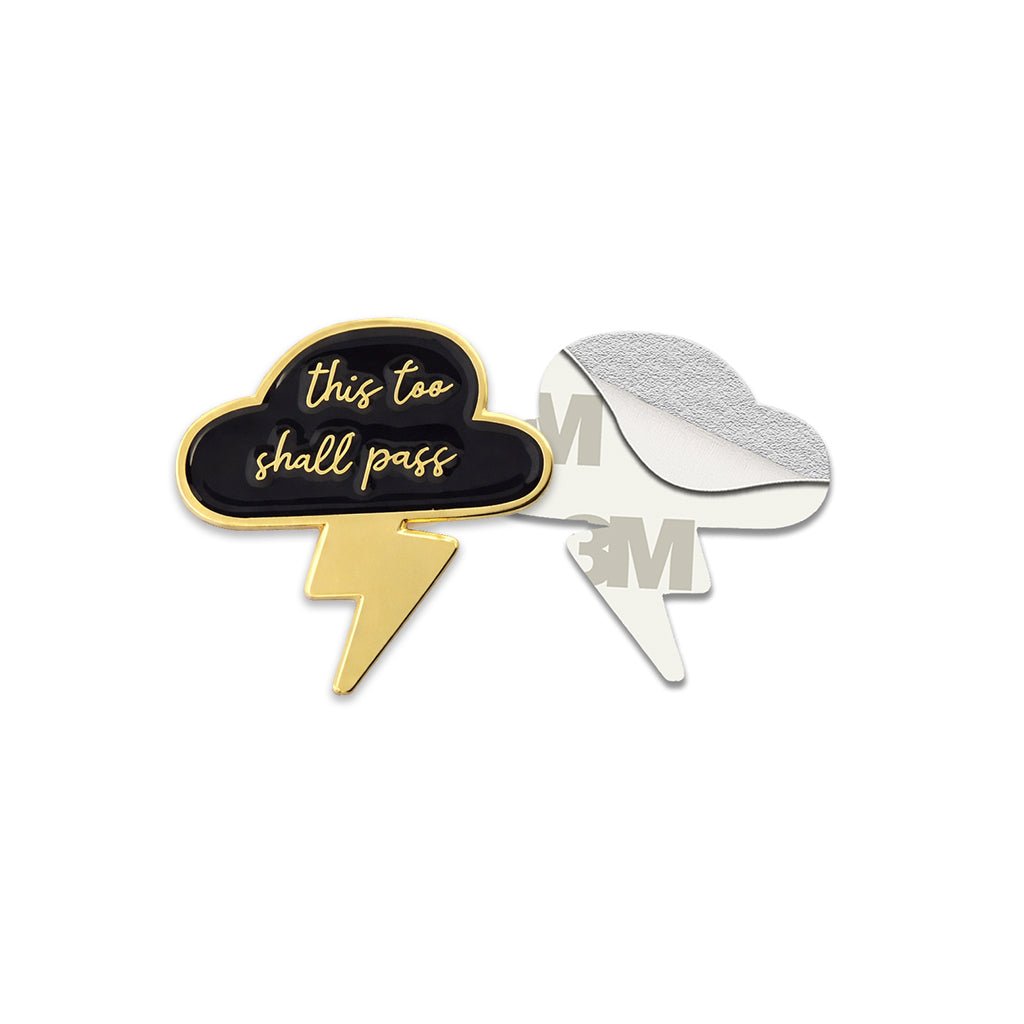 This Too Shall Pass Metal Phone Sticker with 3M Sticky Backing - StickyPins