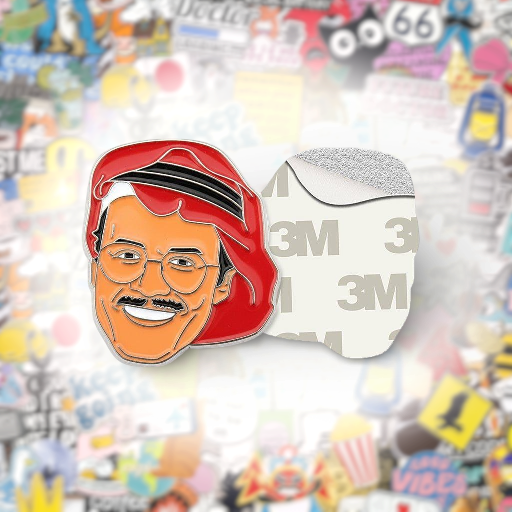 Talal Maddah Metal Phone Sticker With 3M Sticky Backing - StickyPins