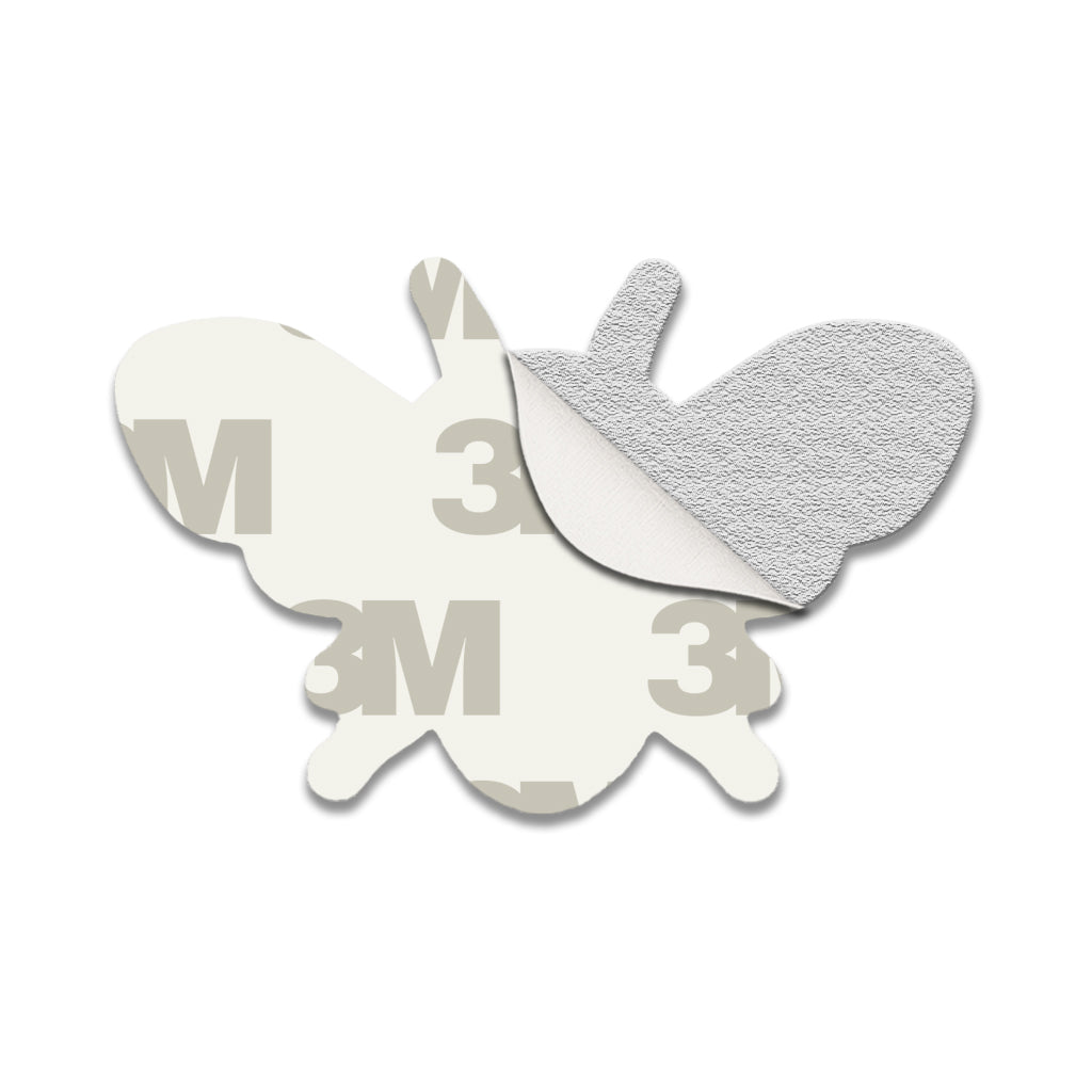 Yellow Bee Metal Phone Sticker With 3M Sticky Backing - StickyPins