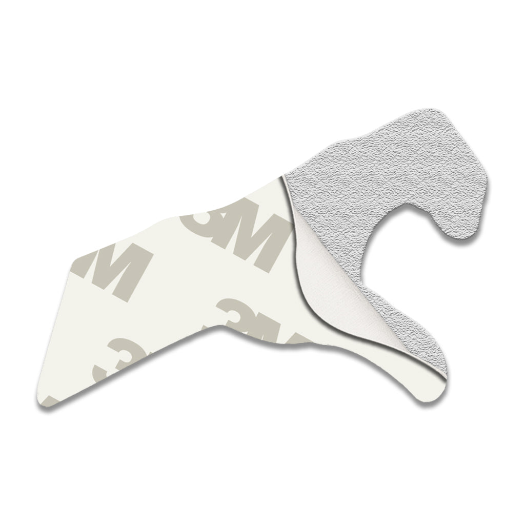 Right Finger Heart Hand Gesture Metal Sticker With 3M Sticky Backing - StickyPins