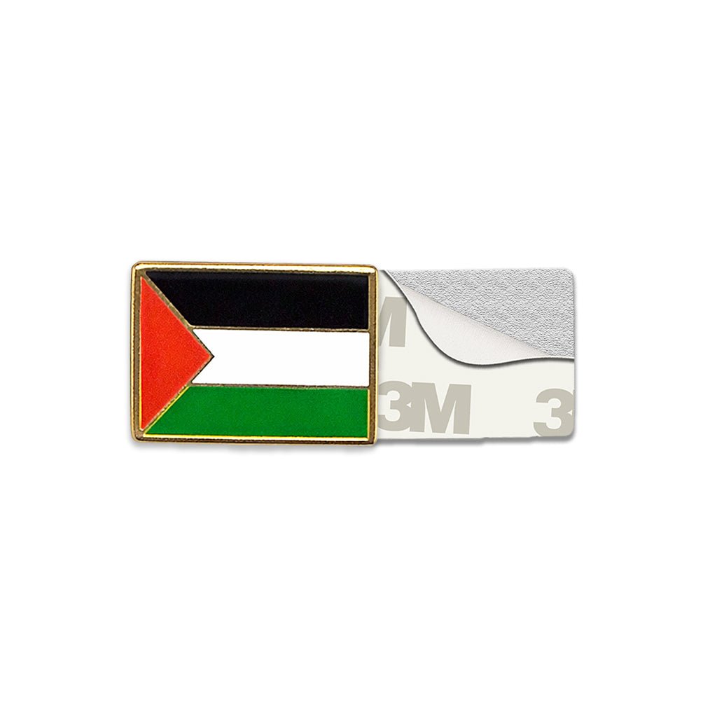 Palestine Flag Metal Phone Sticker with 3M Sticky Backing - StickyPins