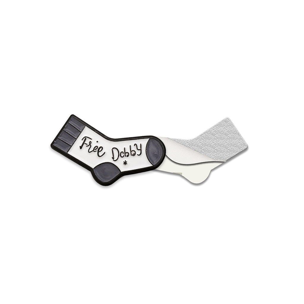 Free Dobby Sock Metal Phone Sticker with 3M Sticky Backing - StickyPins