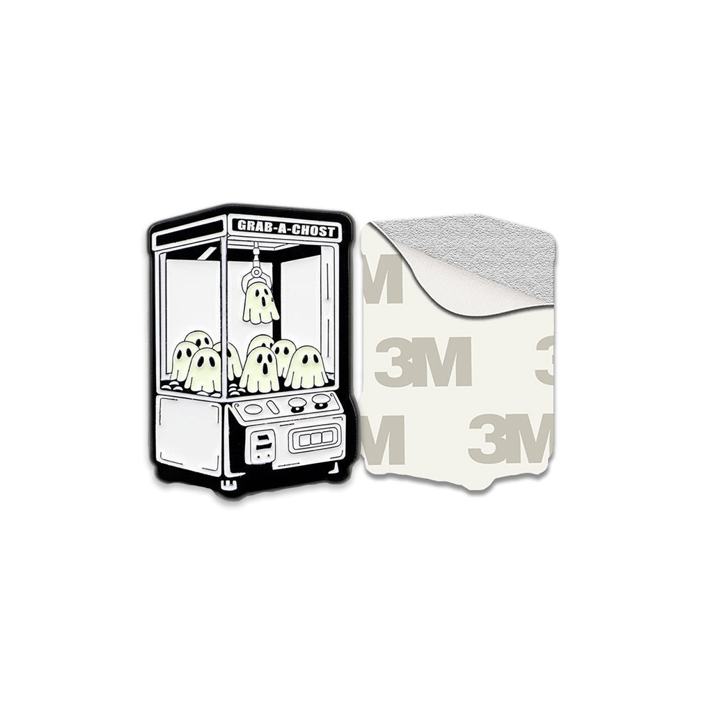 Grab - A - Ghost Claw Machine Metal Phone Sticker With 3M Sticky Backing - StickyPins