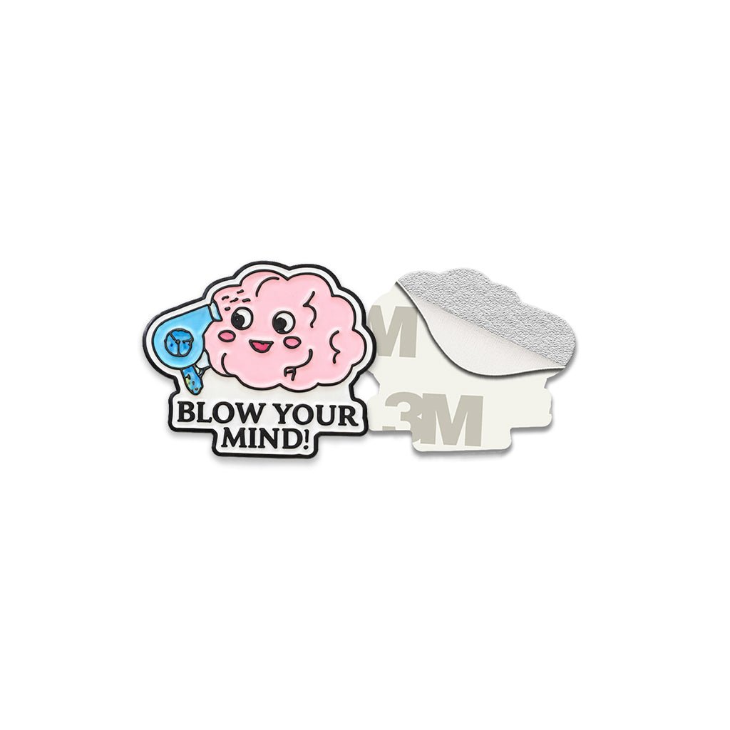 Blow Your Mind! Metal Phone Sticker with 3M Sticky Backing - StickyPins
