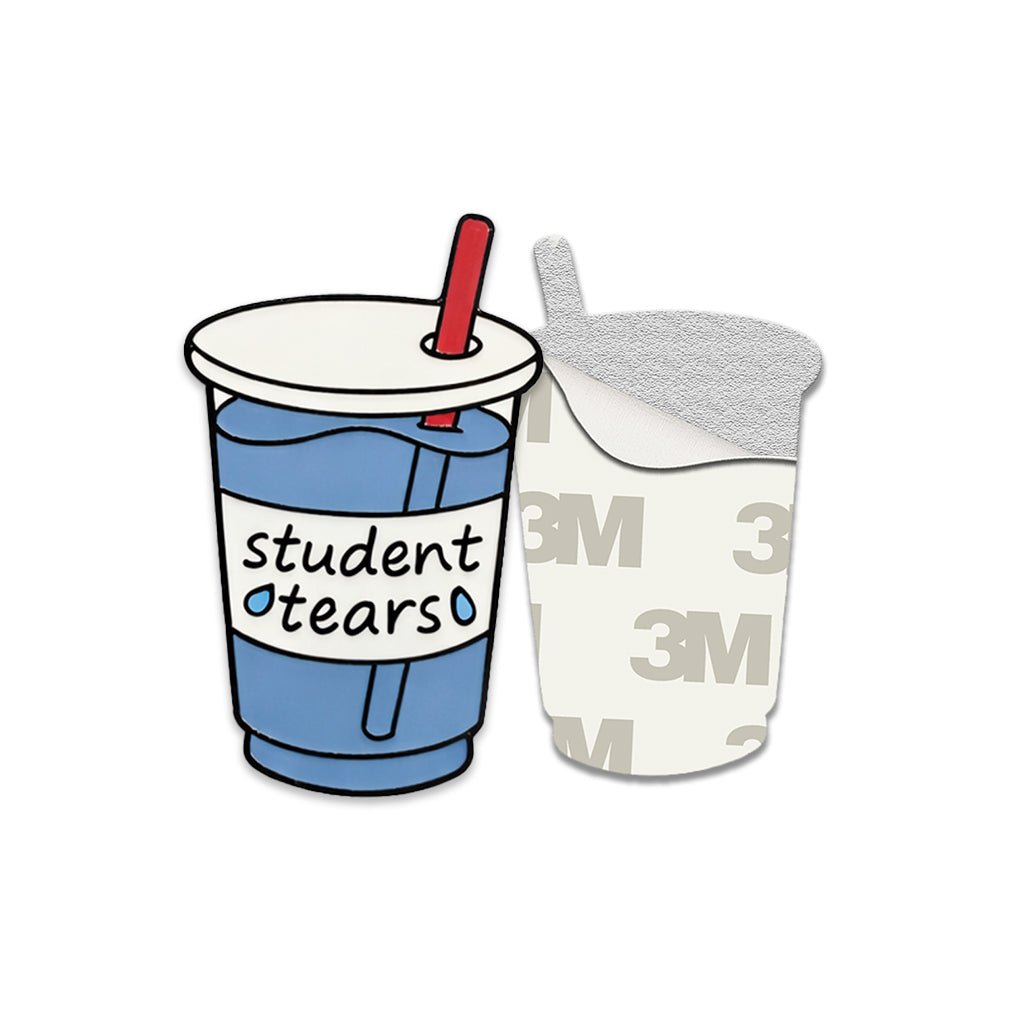 Student Tears Metal Phone Stickers with 3M Sticky Backing - StickyPins
