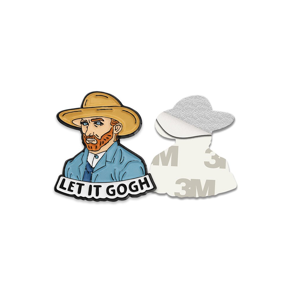 Let It Gogh Metal Phone Sticker with 3M Sticky Backing - StickyPins