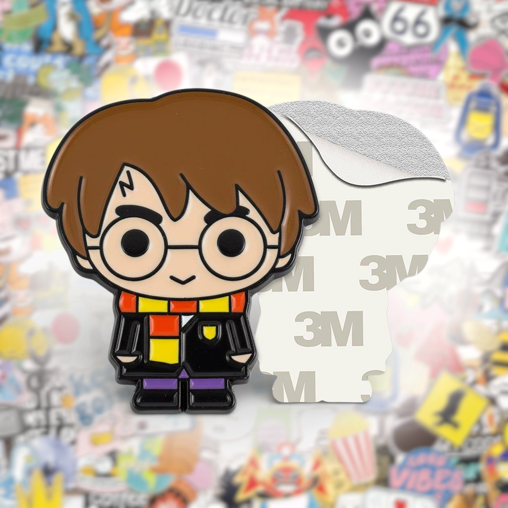 Harry Potter Cartoon Metal Phone Sticker With 3M Sticky Backing - StickyPins