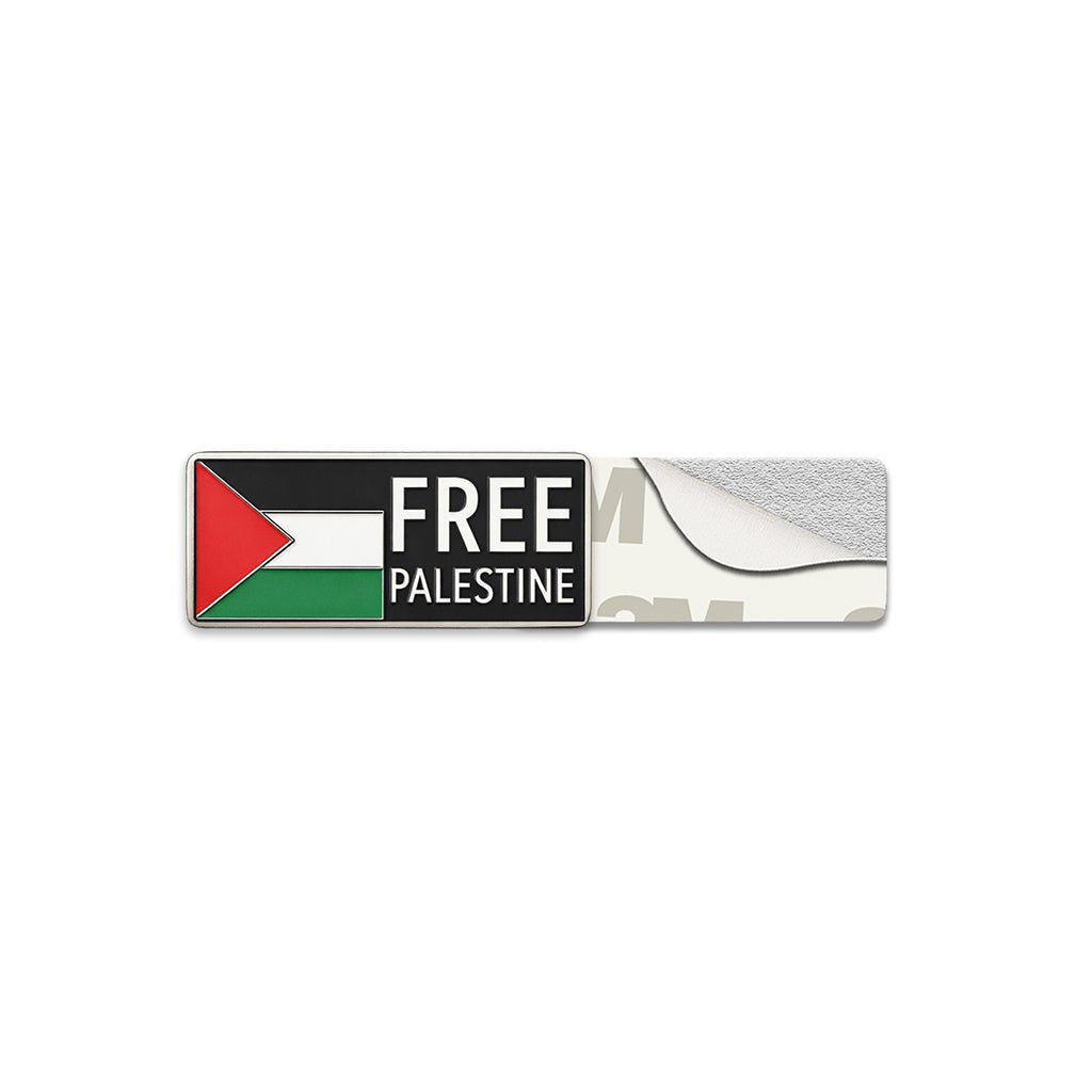 Free Palestine Flag Metal Phone Sticker with 3M Sticky Backing - StickyPins