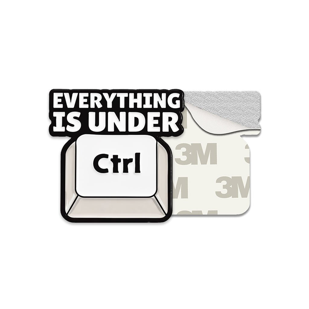 Everything is Under Ctrl Metal Phone Sticker with 3M Sticky Backing - StickyPins