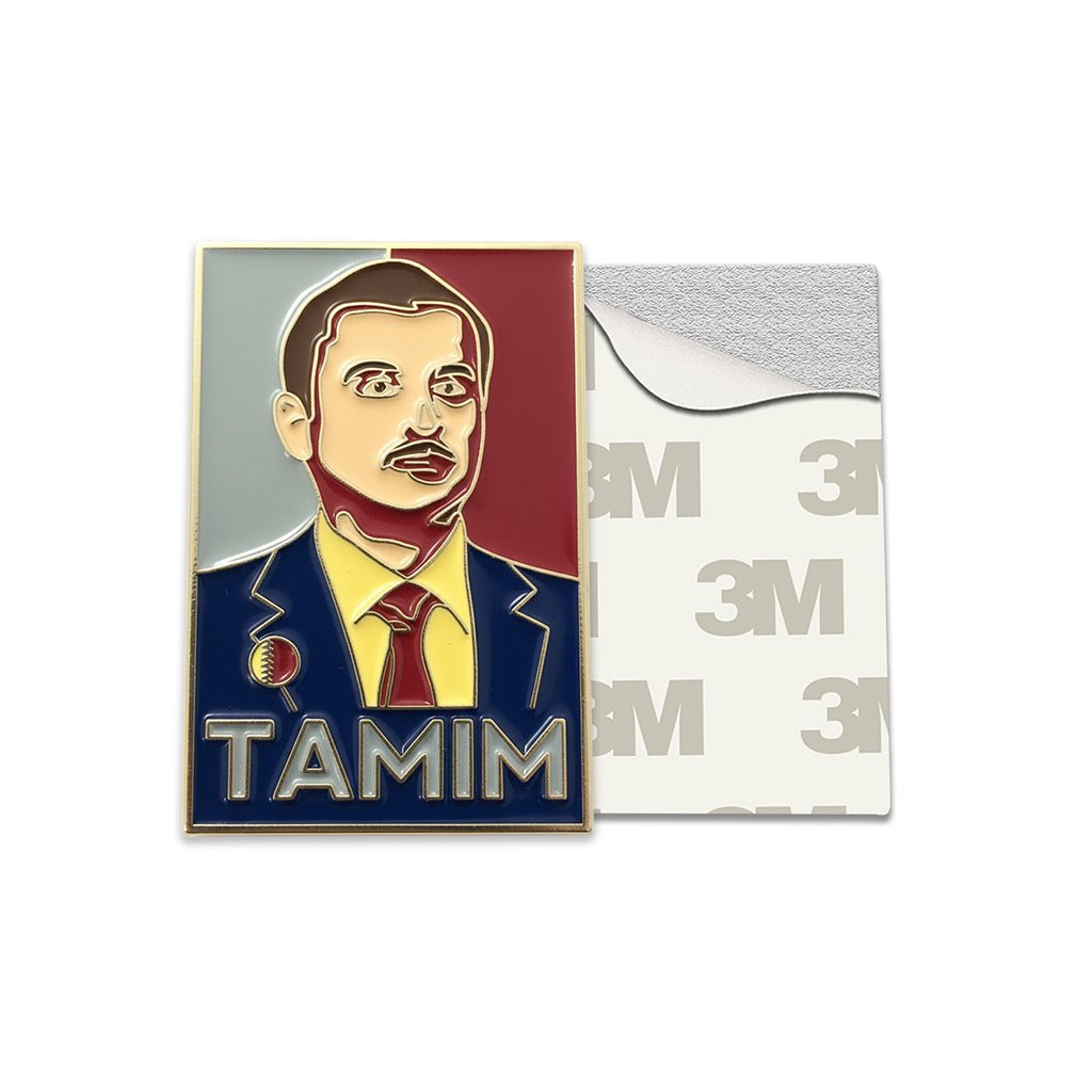 Sheikh Tamim Pop Art Metal Phone Sticker With 3M Sticky Backing - StickyPins