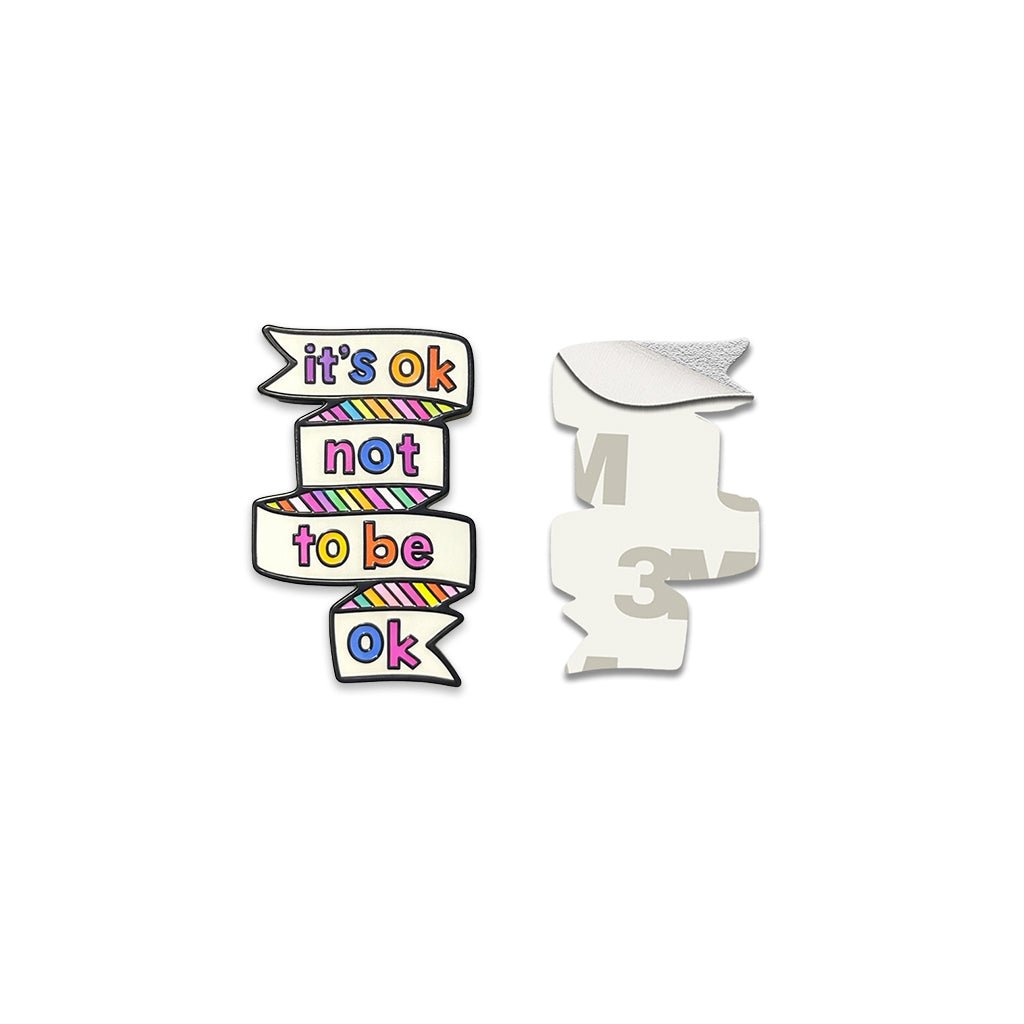 It's OK Not To Be OK Metal Phone Sticker with 3M Sticky Backing - StickyPins