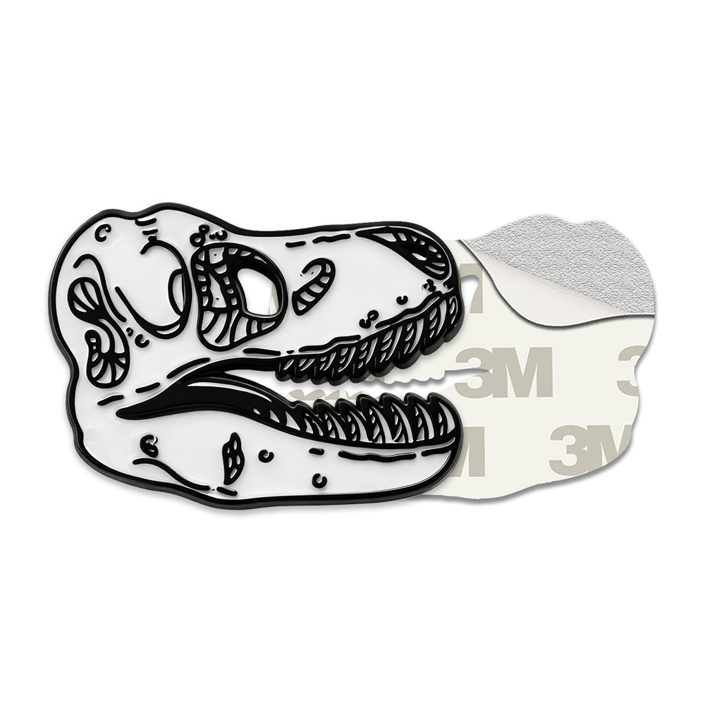 T - Rex Skull Metal Phone Sticker With 3M Sticky Backing - StickyPins