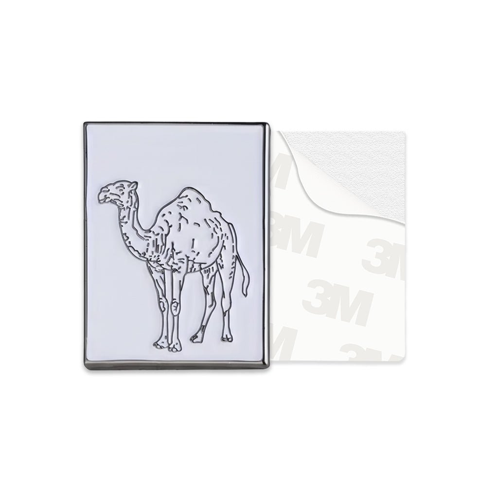 Camel Outline Metal Phone Sticker With 3M Sticky Backing - StickyPins