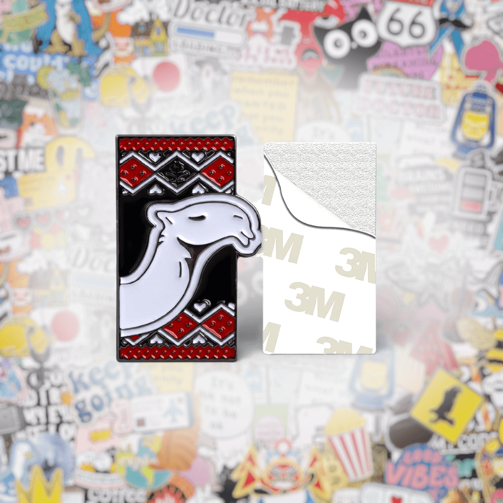Sadu Camel Metal Phone Sticker With 3M Sticky Backing - StickyPins