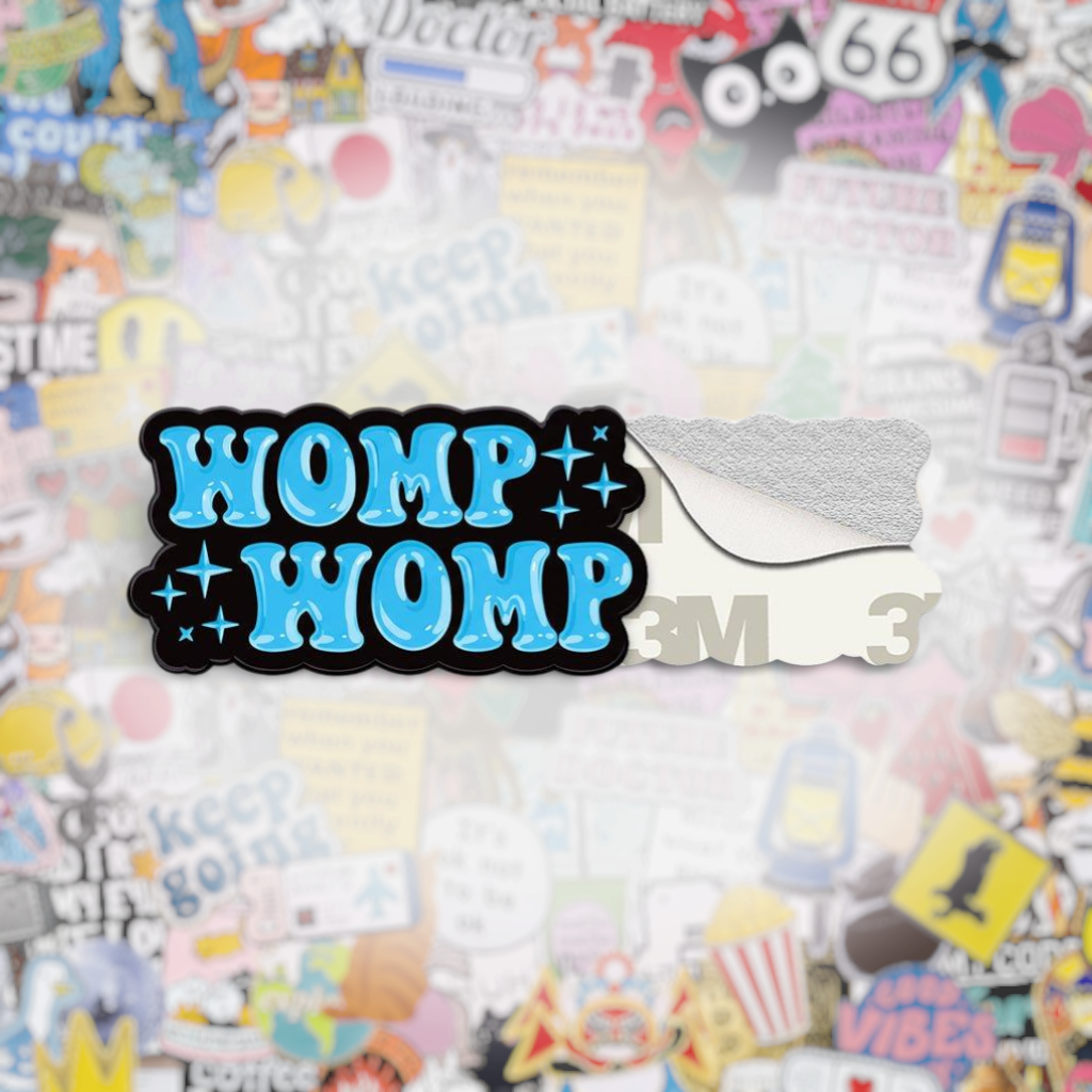 Womp Womp Metal Phone Stickers with 3M Sticky Backing - StickyPins