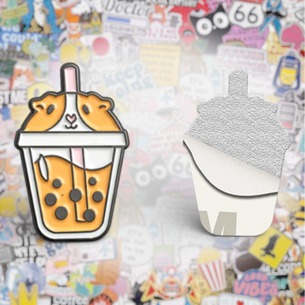 Guinea Pig Boba Metal Phone Sticker with 3M Sticky Backing - StickyPins