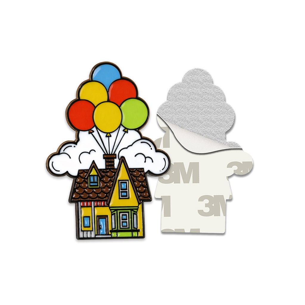 Balloon House Up Metal Phone Sticker With 3M Sticky Backing - StickyPins