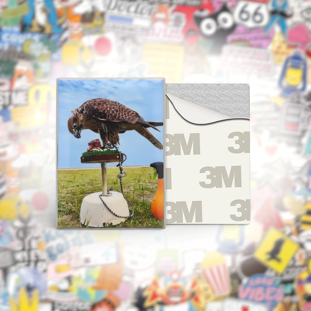 Falcon Metal Phone Sticker With 3M Sticky Backing - StickyPins