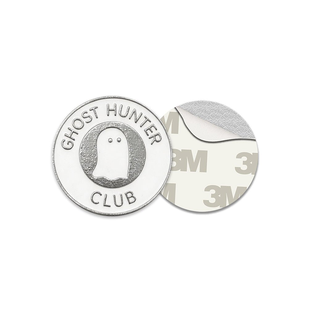 Ghost Hunter Club Metal Phone Sticker with 3M Sticky Backing - StickyPins