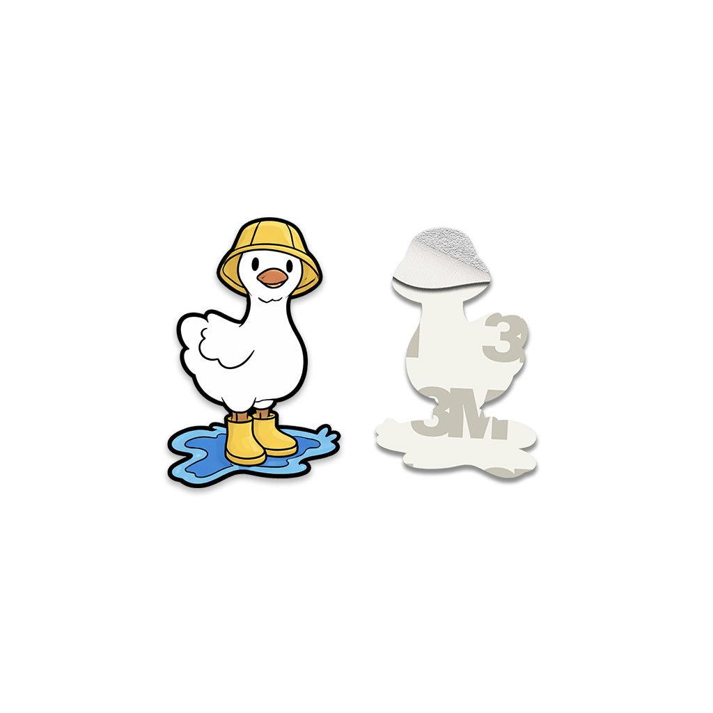 Puddle Duck Metal Phone Sticker with 3M Sticky Backing - StickyPins