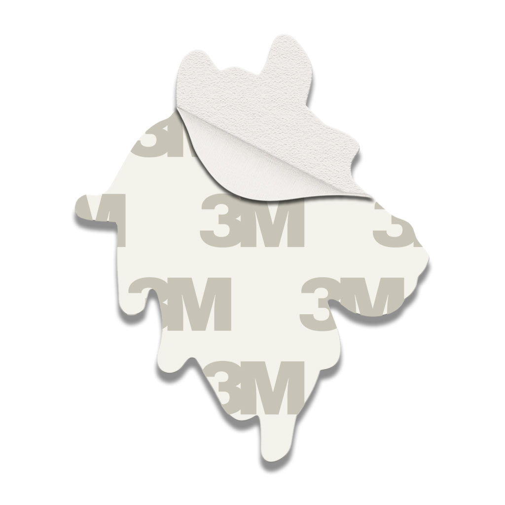 White Horse Silver Metal Phone Sticker With 3M Sticky Backing