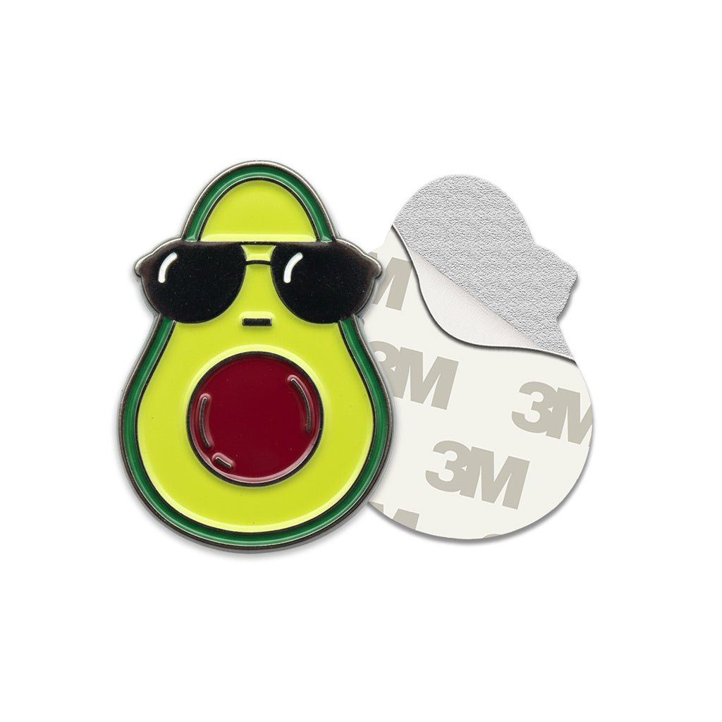 Cool Avocado Metal Phone Sticker With 3M Sticky Backing - StickyPins
