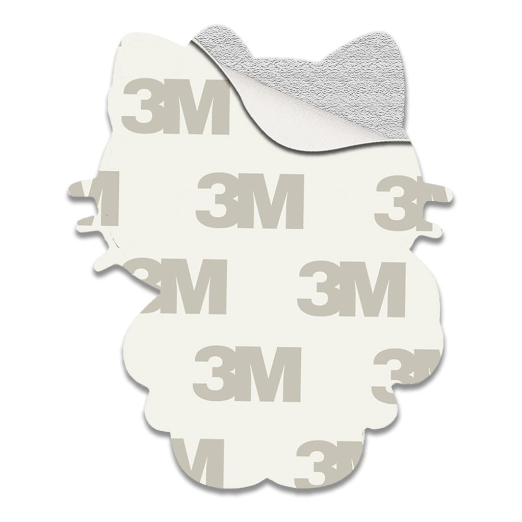 Hello Kitty With Heart Metal Sticker With 3M Sticky Backing - StickyPins