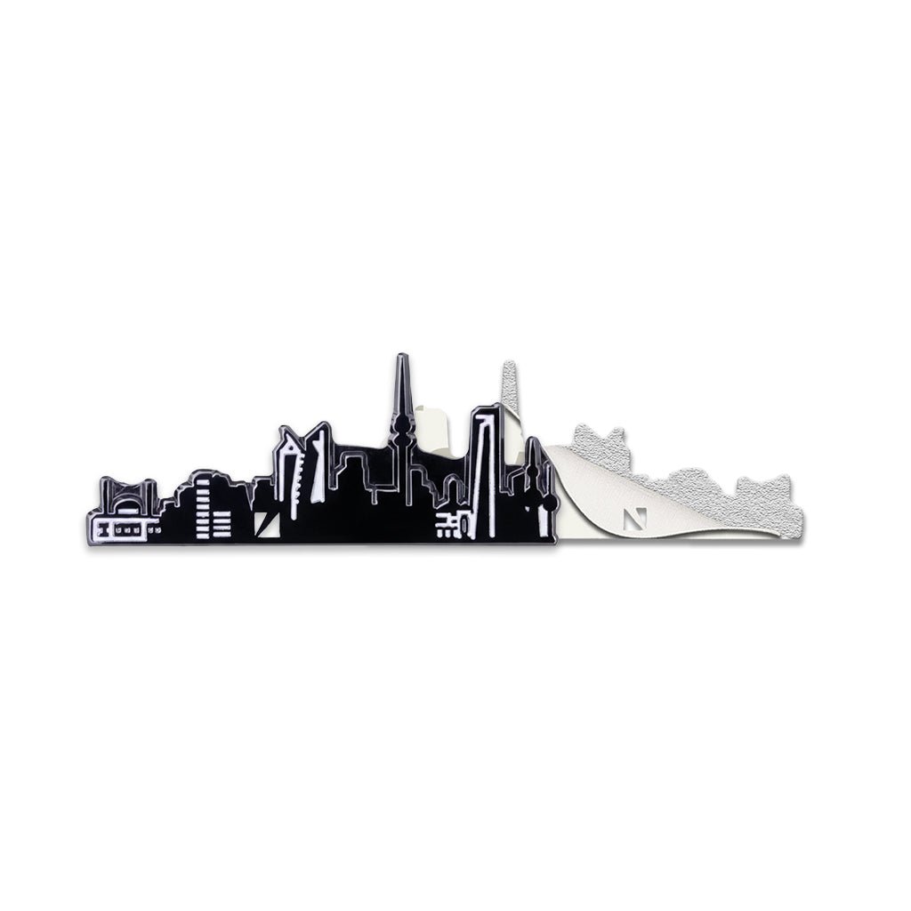Kuwait Cityscape Metal Phone Sticker With 3M Sticky Backing - StickyPins