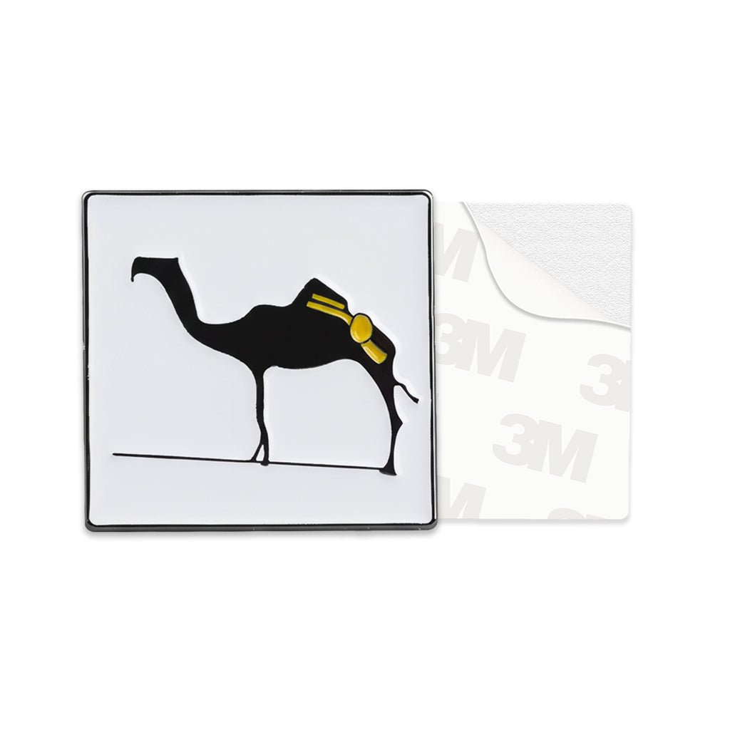 Desert Caravan Camel Metal Phone Sticker With 3M Sticky Backing - StickyPins