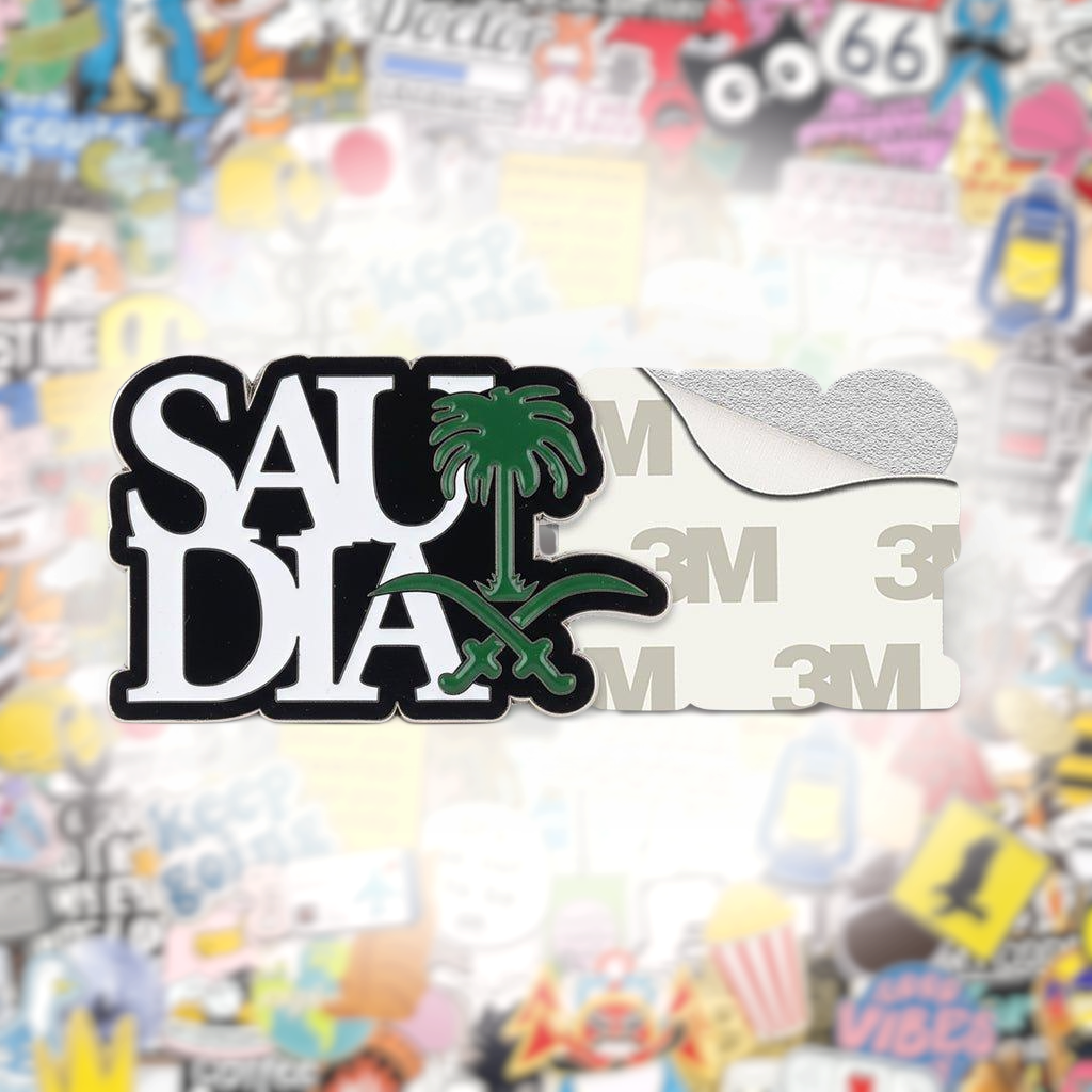 Saudia Saudi Arabia Emblem Metal Phone Sticker With 3M Sticky Backing - StickyPins