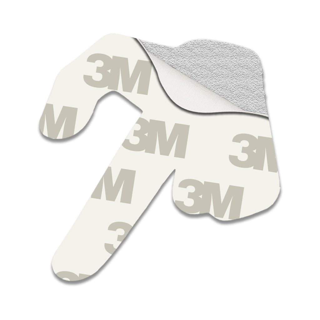 Left Finger Heart Hand Gesture Metal Phone Sticker With 3M Sticky Backing - StickyPins