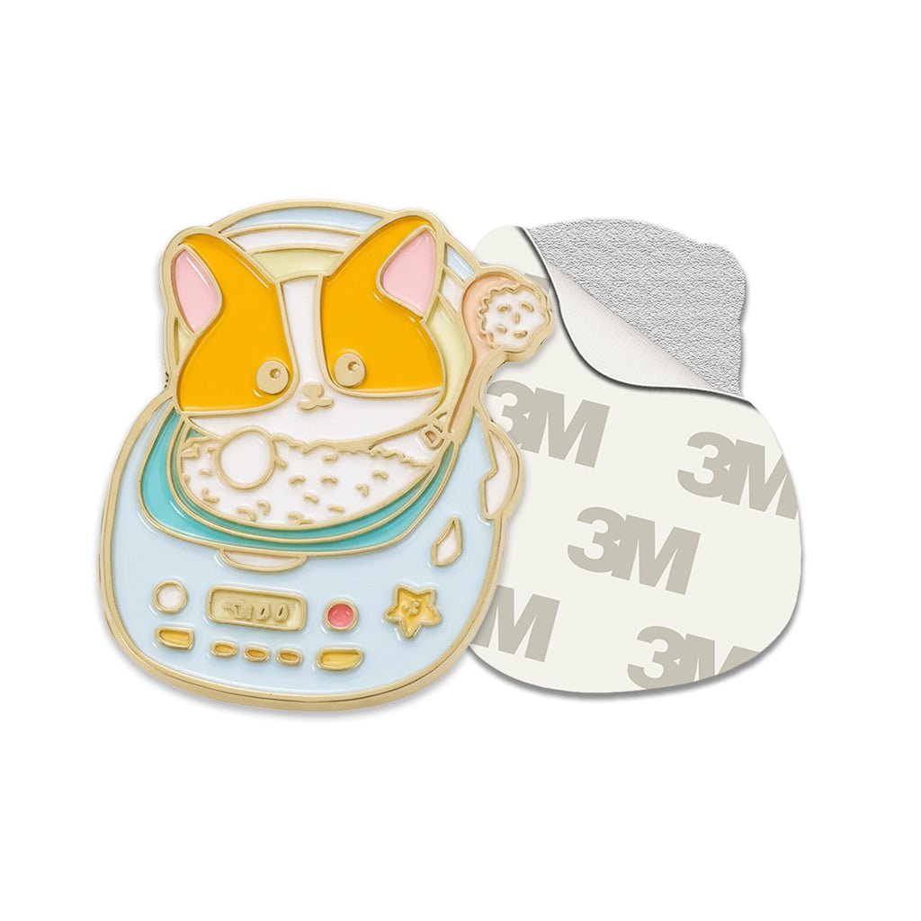 Astronaut Cat Kawaii Metal Phone Sticker With 3M Sticky Backing - StickyPins