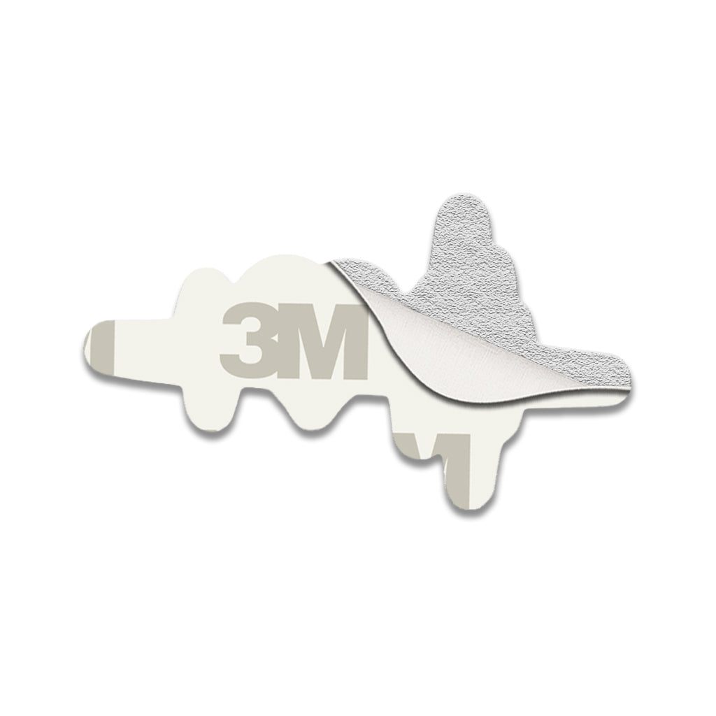 Heartbeat ECG Line Metal Sticker With 3M Sticky Backing - StickyPins