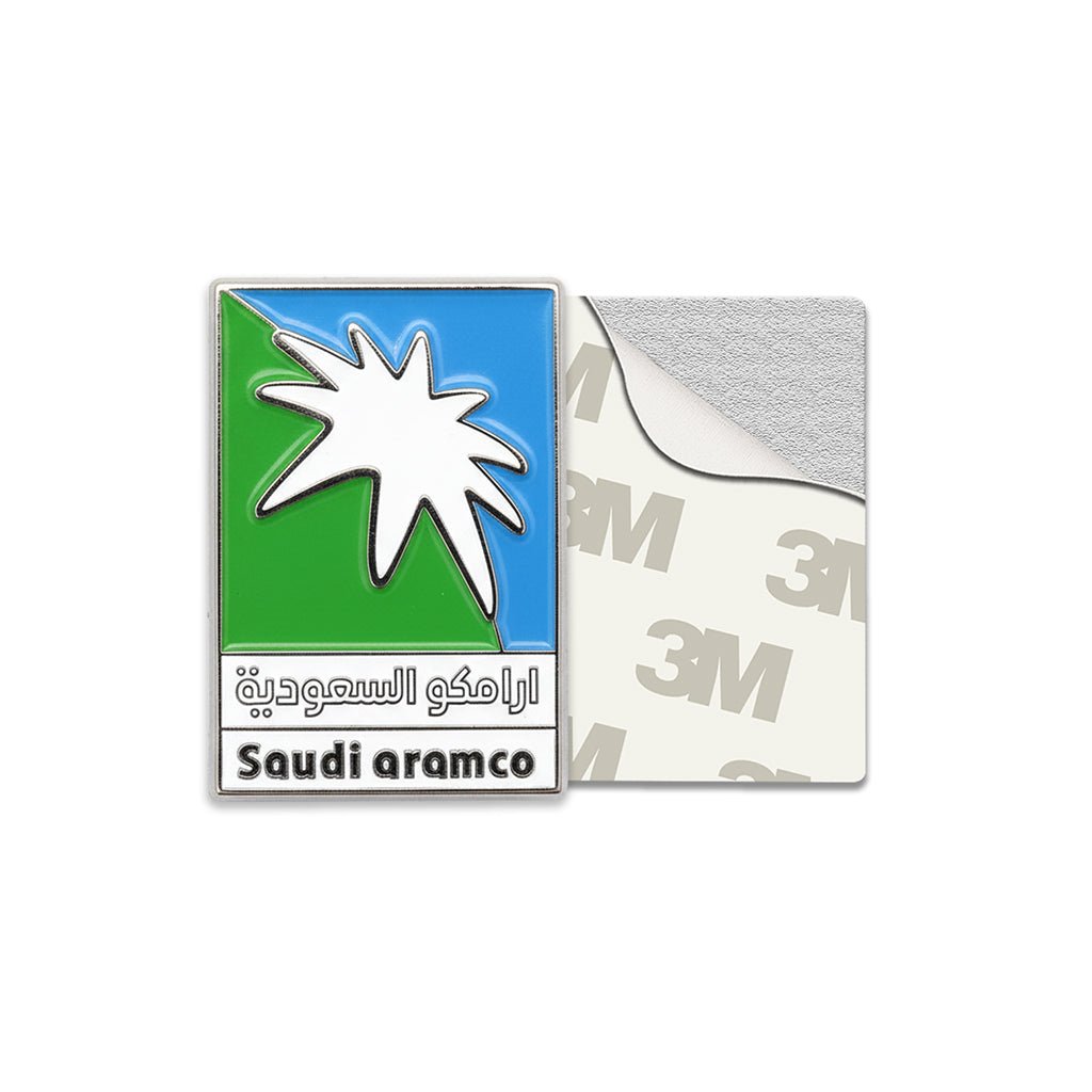 Saudi Aramco Logo Metal Phone Sticker With 3M Sticky Backing - StickyPins