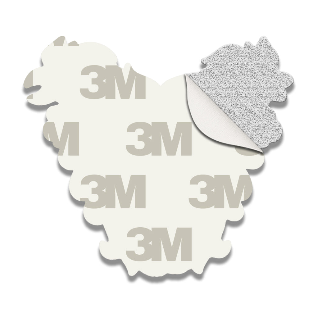 Bahrain Shield Metal Phone Sticker With 3M Sticky Backing - StickyPins