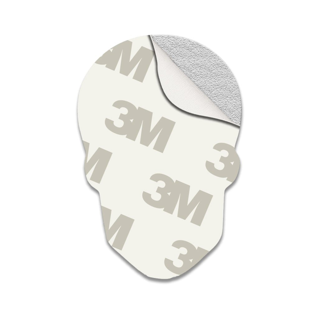 The 27 Club Skull Metal Phone Sticker With 3M Sticky Backing - StickyPins