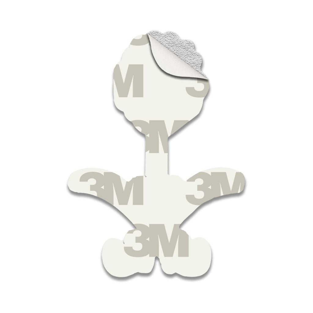 Saudi Emblem White Metal Phone Sticker With 3M Sticky Backing - StickyPins