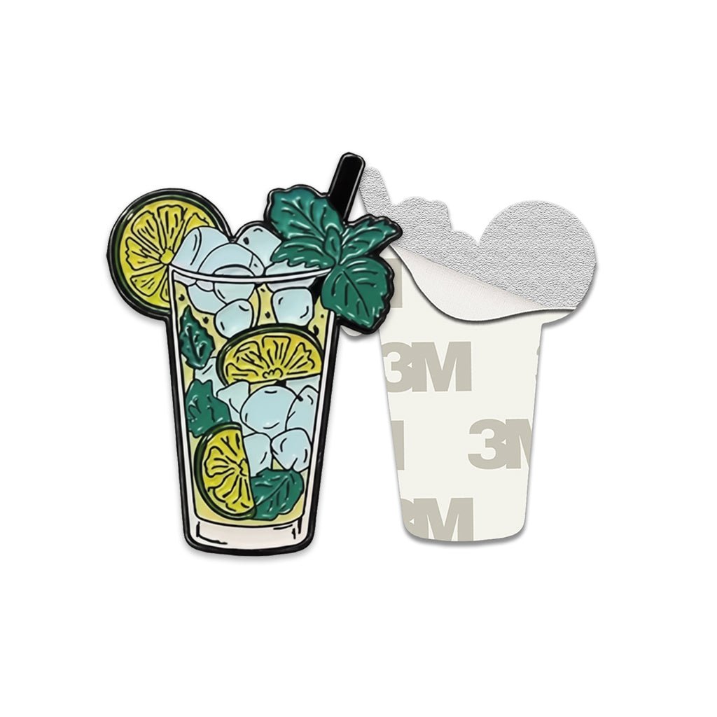 Mojito Drink Metal Phone Sticker With 3M Sticky Backing - StickyPins