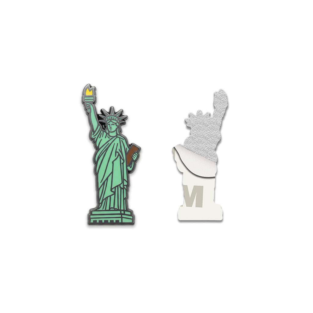 Statue of Liberty Metal Phone Sticker with 3M Sticky Backing - StickyPins