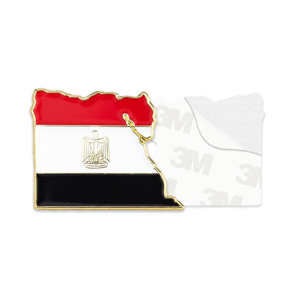 Egypt Map Flag Metal Phone Sticker With 3M Sticky Backing - StickyPins