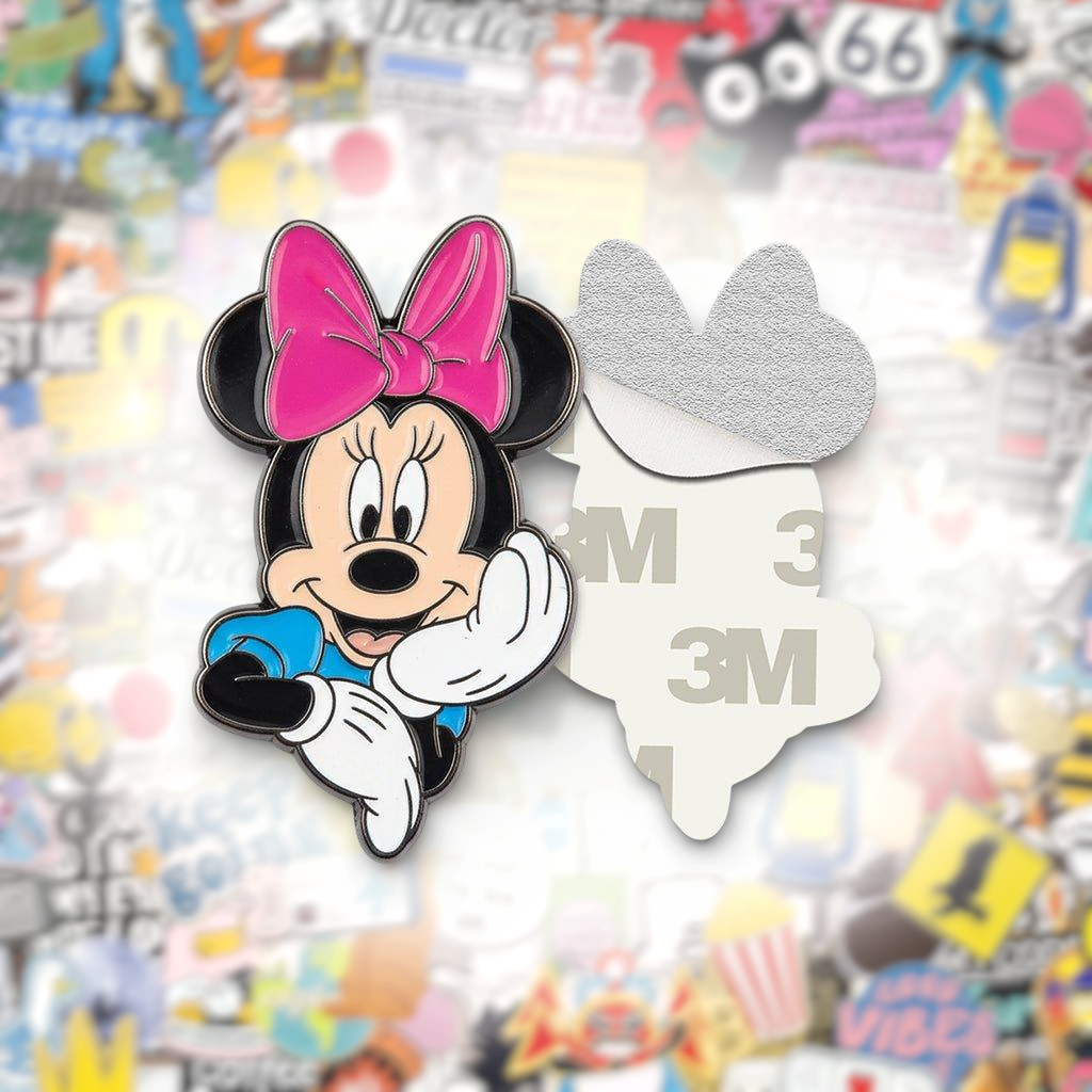 Minnie Mouse Metal Phone Sticker With 3M Sticky Backing - StickyPins